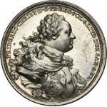Fridrich Kristián, medaila na pamiatku smrti Augusta III. Saského 1763 - ROTH, STRIEBRO, ex. Potocki