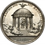 Fridrich Kristián, medaila na pamiatku smrti Augusta III. Saského 1763 - ROTH, STRIEBRO, ex. Potocki