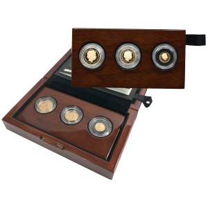 Ensemble, Grande-Bretagne, Elizabeth II, Collection de souverains en or 2014 (3 pièces).