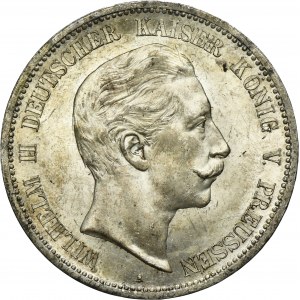 Germany, Kingdom of Prussia, Wilhelm II, 5 Mark Berlin 1893 A