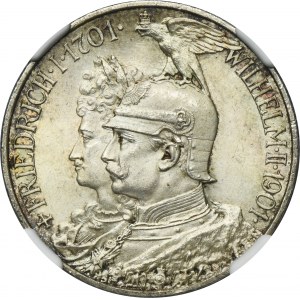Germany, Kingdom of Prussia, Wilhelm II, 2 Mark Berlin 1901 - NGC MS64