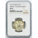Germany, Kingdom of Prussia, Wilhelm II, 2 Mark Berlin 1913 A - NGC MS65