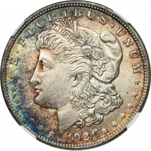 USA, 1 Dollar Philadelphie 1921 - Morgan - NGC MS62