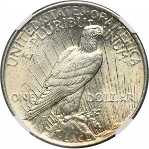 USA, 1 Dollar Philadelphie 1924 - Paix - NGC MS62