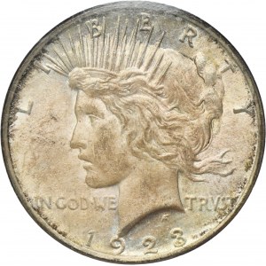 USA, 1 Dollar Philadelphia 1923 - Peace - NGC MS62