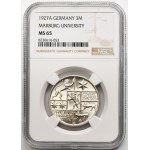 Germany, Weimar Republic, 3 Mark Berlin 1927 A - NGC MS65