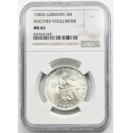 Germany, Weimar Republic, 3 Mark Berlin 1930 A - Walther Vogelweide - NGC MS65