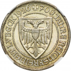 Germany, Weimar Republic, 3 Mark Berlin 1926 A - NGC MS64