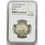 Allemagne, République de Weimar, 3 Marks Berlin 1927 A - Bremerhaven - NGC MS65