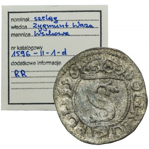 Sigismund III Vasa, Schilling Fraustadt 1596 - RARE, ex. Marzęta
