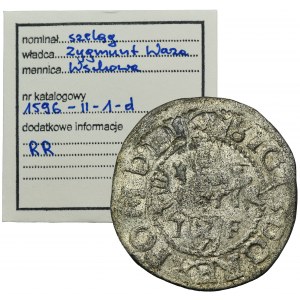 Sigismund III Vasa, Schilling Fraustadt 1596 - RARE, ex. Marzęta
