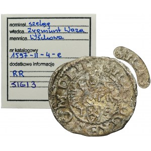 Sigismund III Vasa, Schilling Fraustadt 1597 - RARE, ex. Marzęta