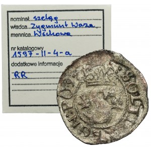 Sigismund III Vasa, Schilling Fraustadt 1597 - RARE, ex. Marzęta