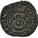 Sigismund III Vasa, Schilling Fraustadt 1600 - letter F under the crown - RARE, ex. Marzęta