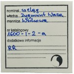 Sigismond III Vasa, Wschowa 1600 - lettre F sur Lewart - RZDKI, ILLUSTRATED, ex. Marzęta