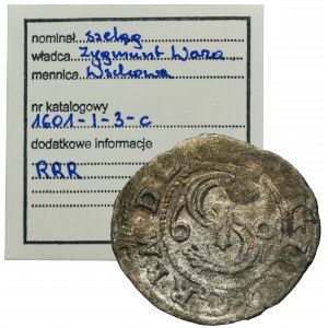 Sigismund III Vasa, Schilling Fraustadt 1601 F - RARE, ex. Marzęta