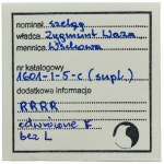 Sigismund III Vasa, Schilling Fraustadt 1601 F - VERY RARE, ex. Marzęta