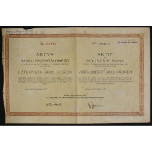 Bank Przemysłowy dla Królestwa Galicji i Lodomerii, 400 koron 1917