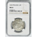 Sigismond III Vasa, Ort Bydgoszcz 1623 - PRV M - NGC MS61