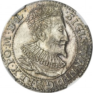 Sigismund III Vasa, 6 Groschen Marienburg 1596 - NGC MS62