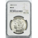 USA, 1 Dollar Carson City 1883 CC - Morgan - NGC MS62