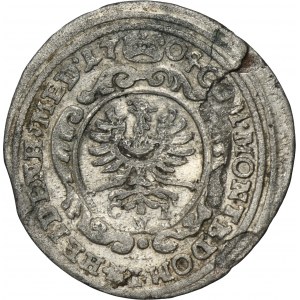Silesia, Duchy of Oels, Karl Friedrich, 1 Kreuzer Oels 1704 CVL - VERY RARE
