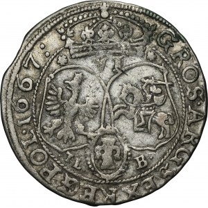 John II Casimir, 6 Groschen Bromberg 1667 TLB