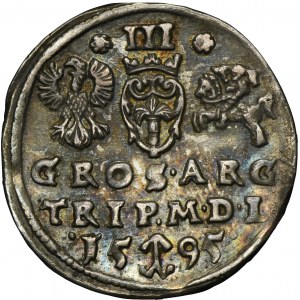 Sigismund III Vasa, 3 Groschen Vilinius 1595