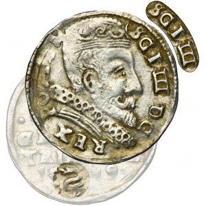 Sigismund III Vasa, 3 Groschen Vilnius 1599 - VERY RARE, SGI, Swan