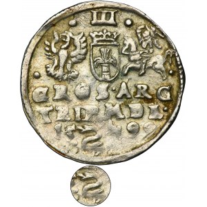 Sigismund III Vasa, 3 Groschen Vilnius 1599 - VERY RARE, SGI, Swan