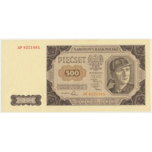 500 złotych 1948 - AP - rzadka seria