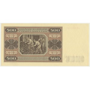 500 złotych 1948 - AP - rzadka seria