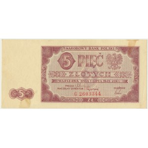 5 złotych 1948 - G -