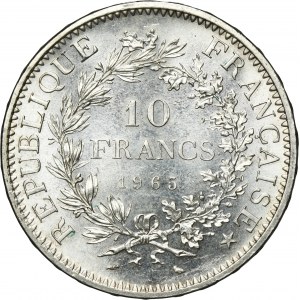 France, V Republic, 10 Francs Paris 1965
