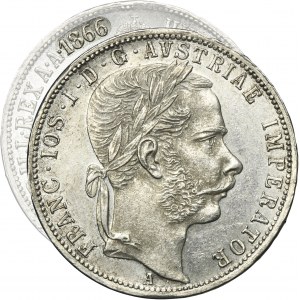 Austria, Franz Joseph I, 1 Floren Wien 1866 A