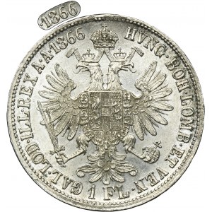 Austria, Franz Joseph I, 1 Floren Wien 1866 A