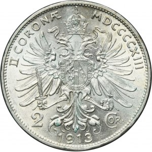 Austria, Franz Joseph I, 2 Corona Wien 1913