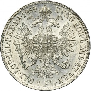 Austria, Franz Joseph I, 1 Floren Wien 1859 A