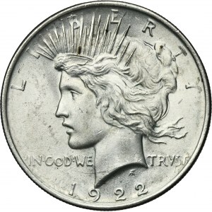 USA, 1 Dollar Philadelphia 1922 - Peace