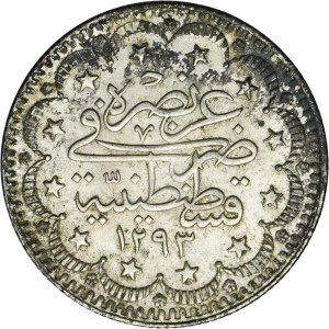 Turkey, Ottoman Empire, 5 Kurus 1907