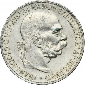 Austria, Franz Joseph I, 5 Corona Wien 1900