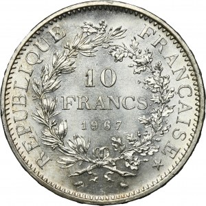 France, V Republic, 10 Francs Paris 1967