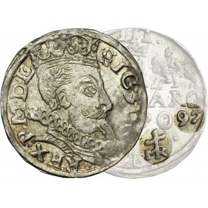 Sigismund III Vasa, 3 Groschen Lublin 1597 - RARE, ILUSTRATED