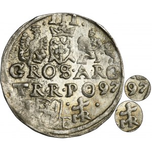 Sigismund III Vasa, 3 Groschen Lublin 1597 - RARE, ILUSTRATED