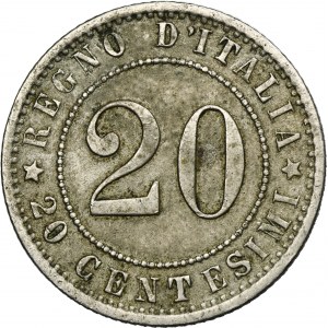 Italy, Umberto I, 20 Centesimi Rome 1895 R