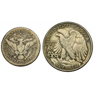 Set, USA, 1/4 Dollar and 1/2 Dollar (2 pcs.)