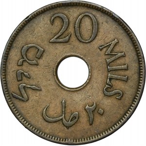 Palestine, British Mandatory, 20 Mils London 1942