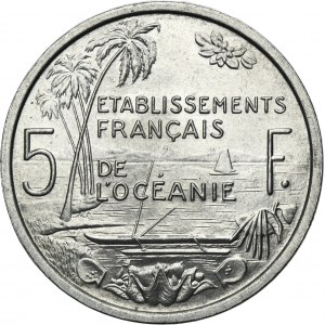 French Polynesia, 5 Francs Paris 1952
