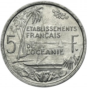 French Polynesia, 5 Francs Paris 1952
