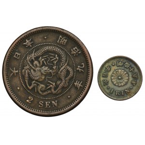 Set, Japon, 1 Rin et 2 Sen (2 pcs.)